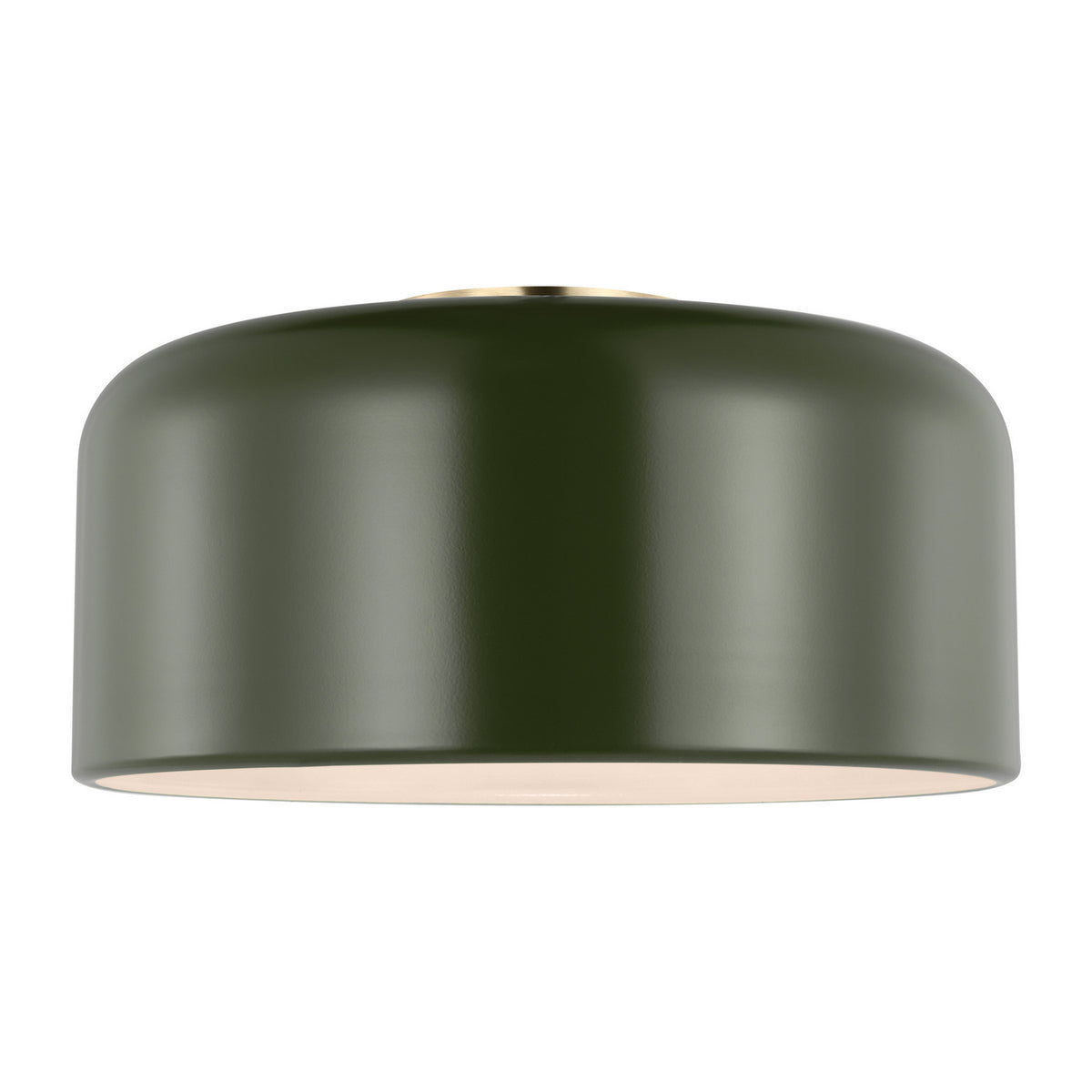 Malone LED Flush Mount in Olive