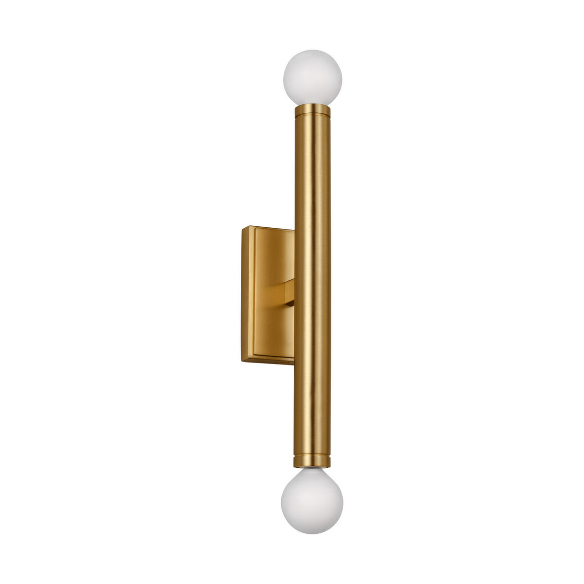 Beckham Modern Two Light Wall Sconce in Burnished Brass