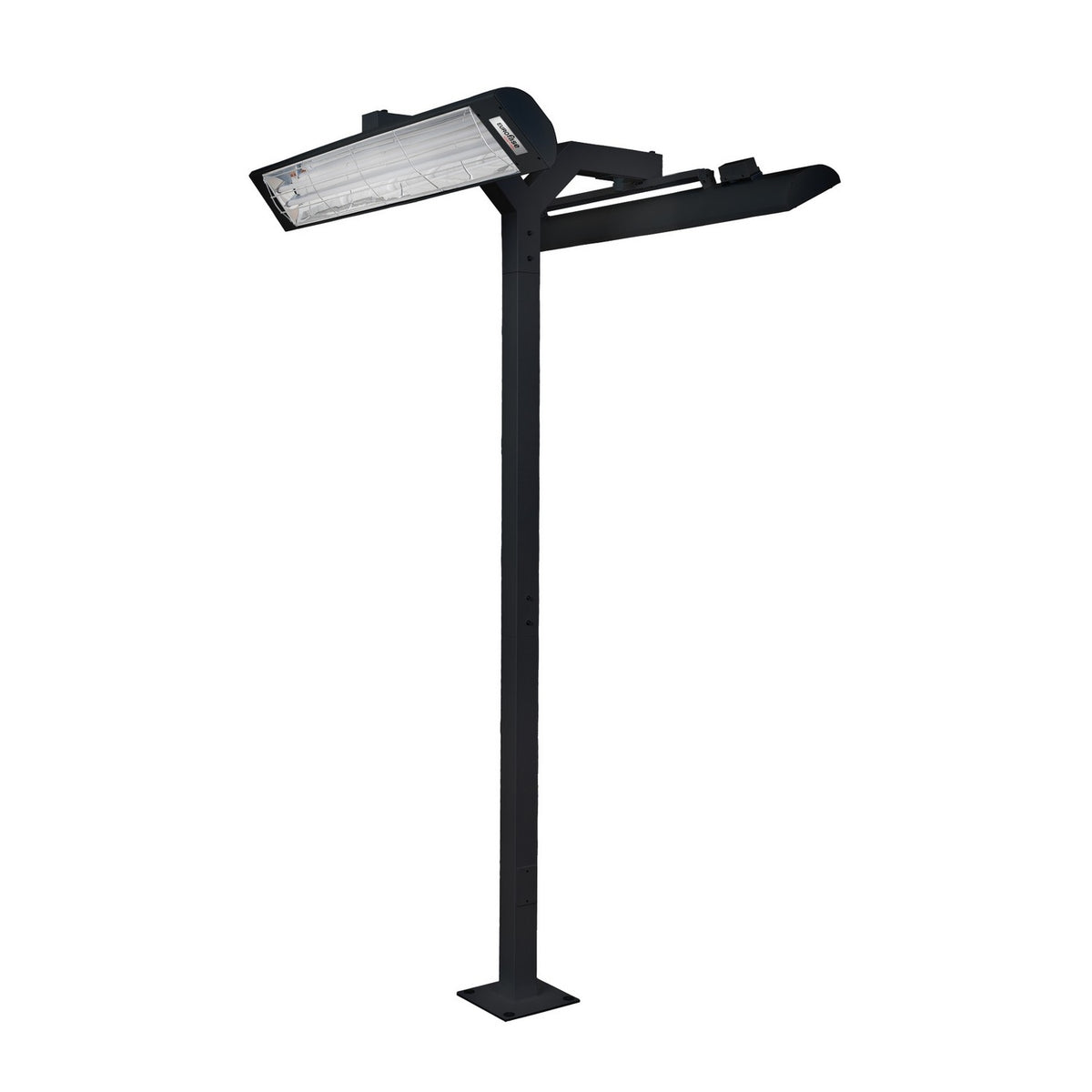 Pole Mount Pole Mount With Double Crossbar in Black