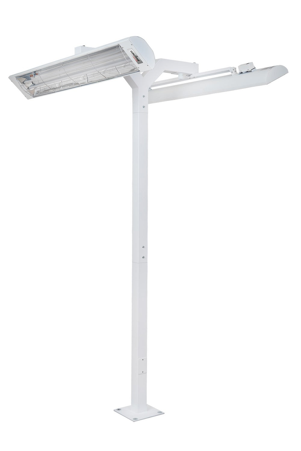 Pole Mount Pole Mount With Double Crossbar in White
