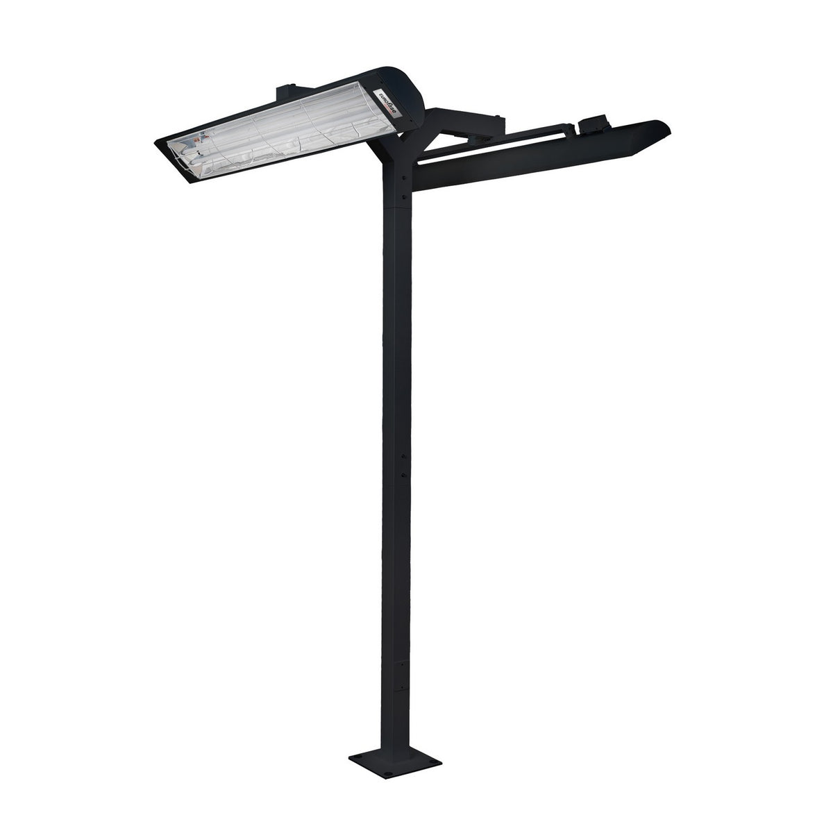 Pole Mount Pole Mount With Double Crossbar in Black