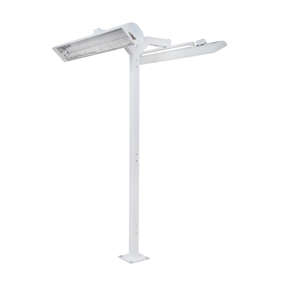 Pole Mount Pole Mount With Double Crossbar in White