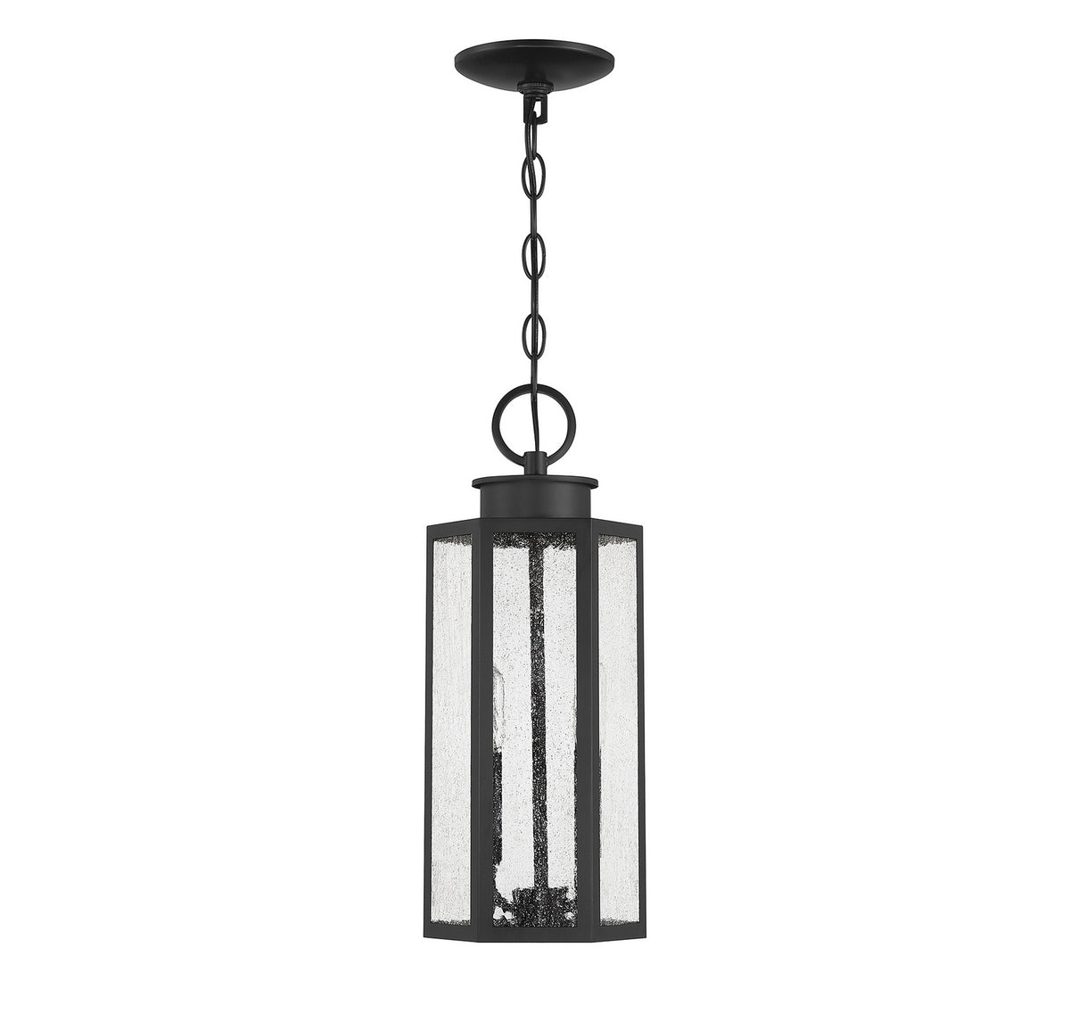 Hawthorne Two Light Outdoor Hanging Lantern in Black