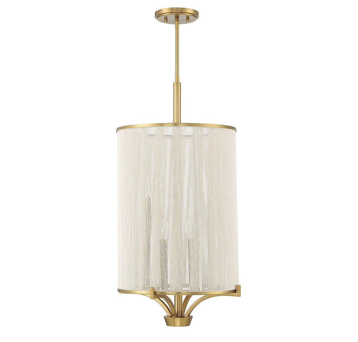 Wynwood Four Light Chandelier in Warm Brass