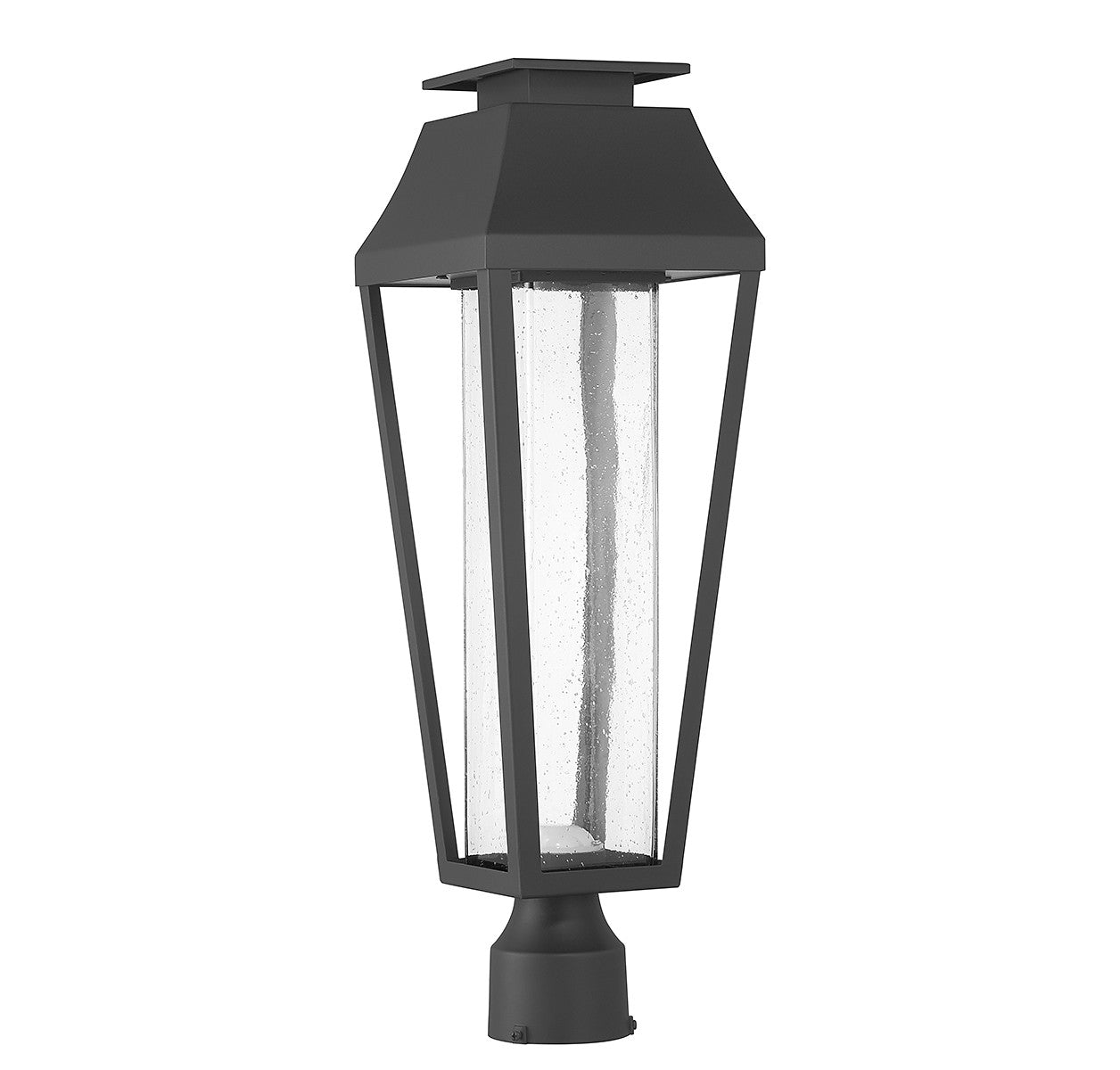 Lampadaire d'extérieur à LED Brookline, noir mat