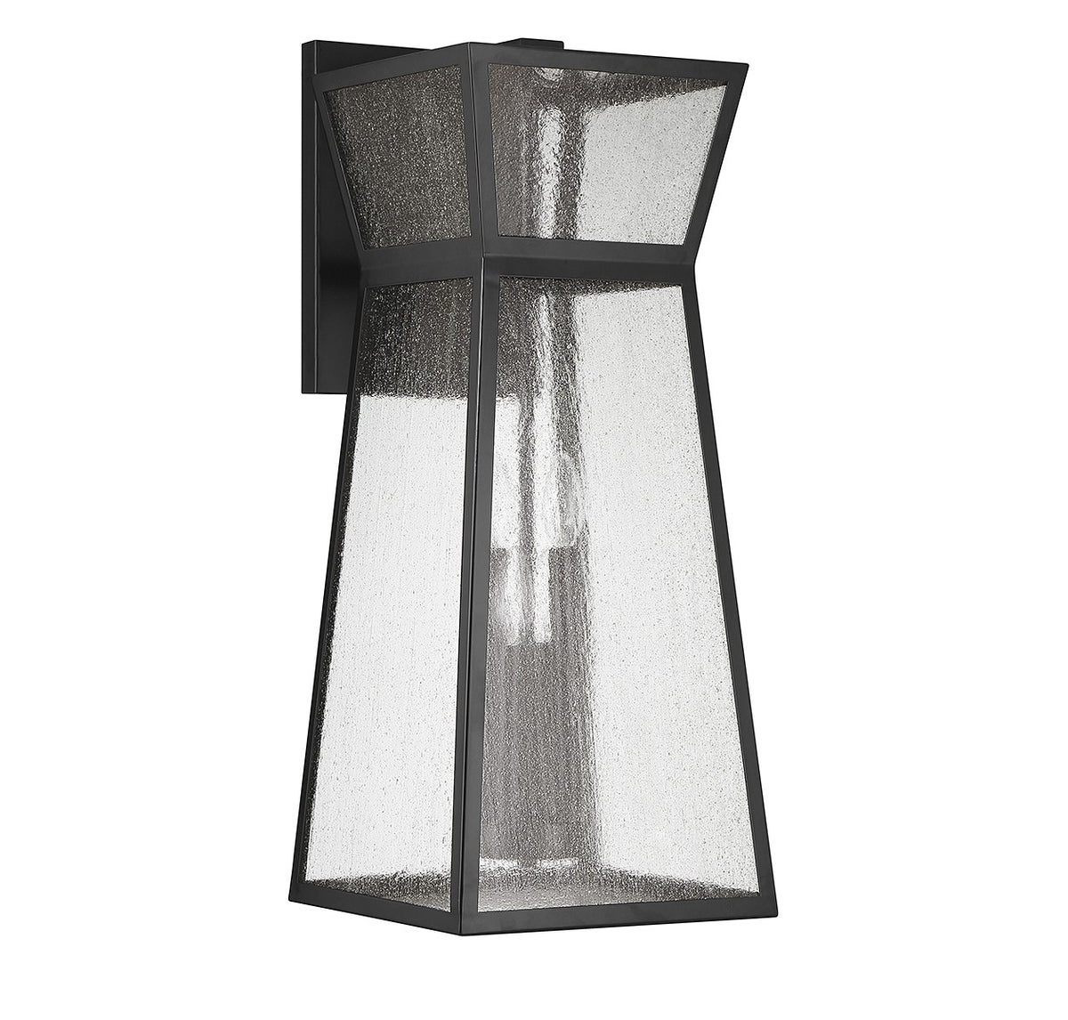 Millford Four Light Outdoor Wall Lantern in Matte Black