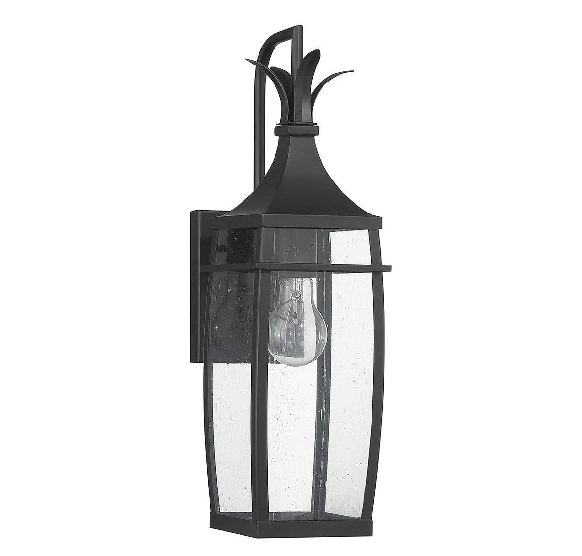 Montpelier One Light Outdoor Wall Lantern in Matte Black