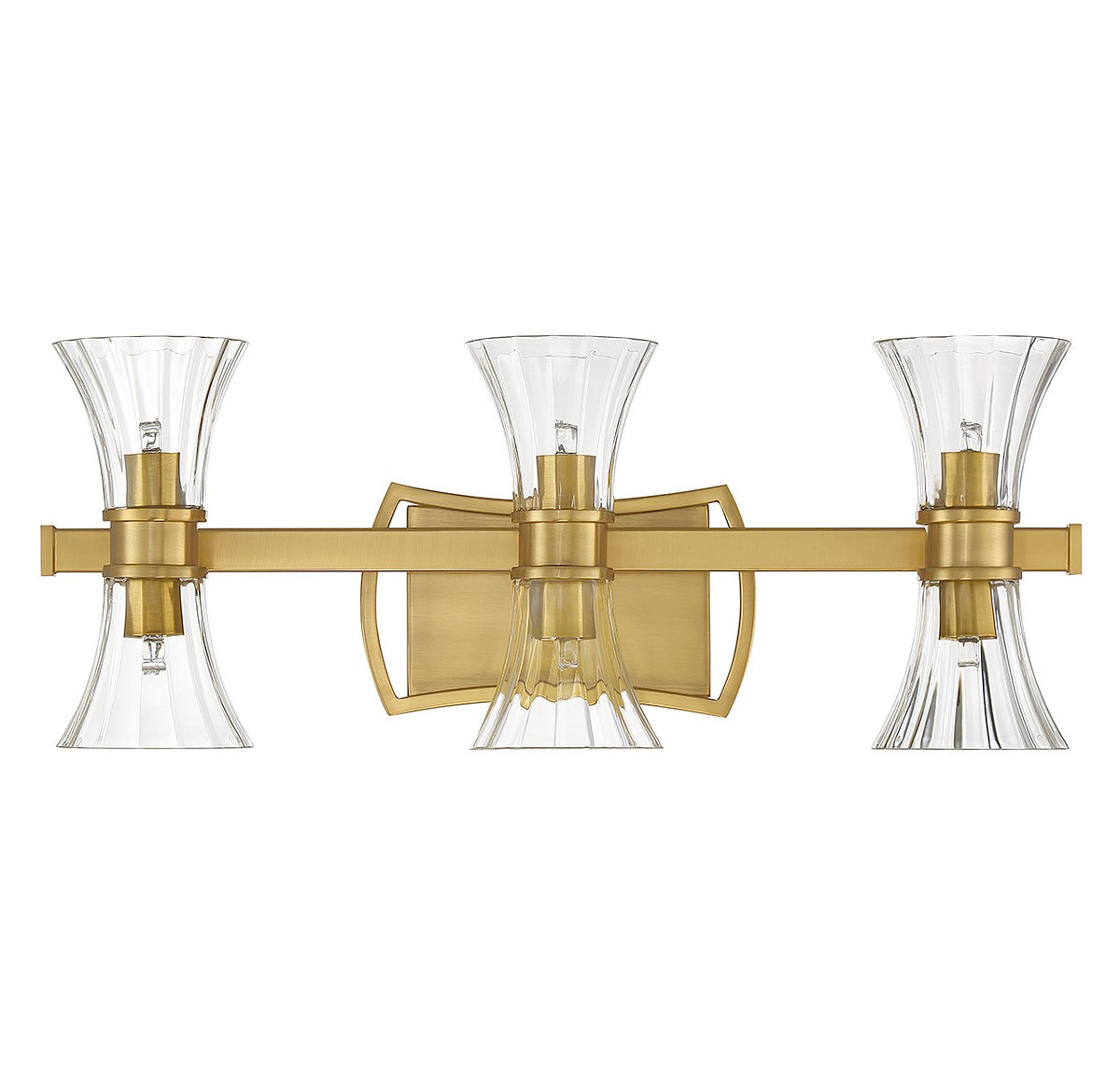 Bennington LED Bathroom Vanity in Warm Brass