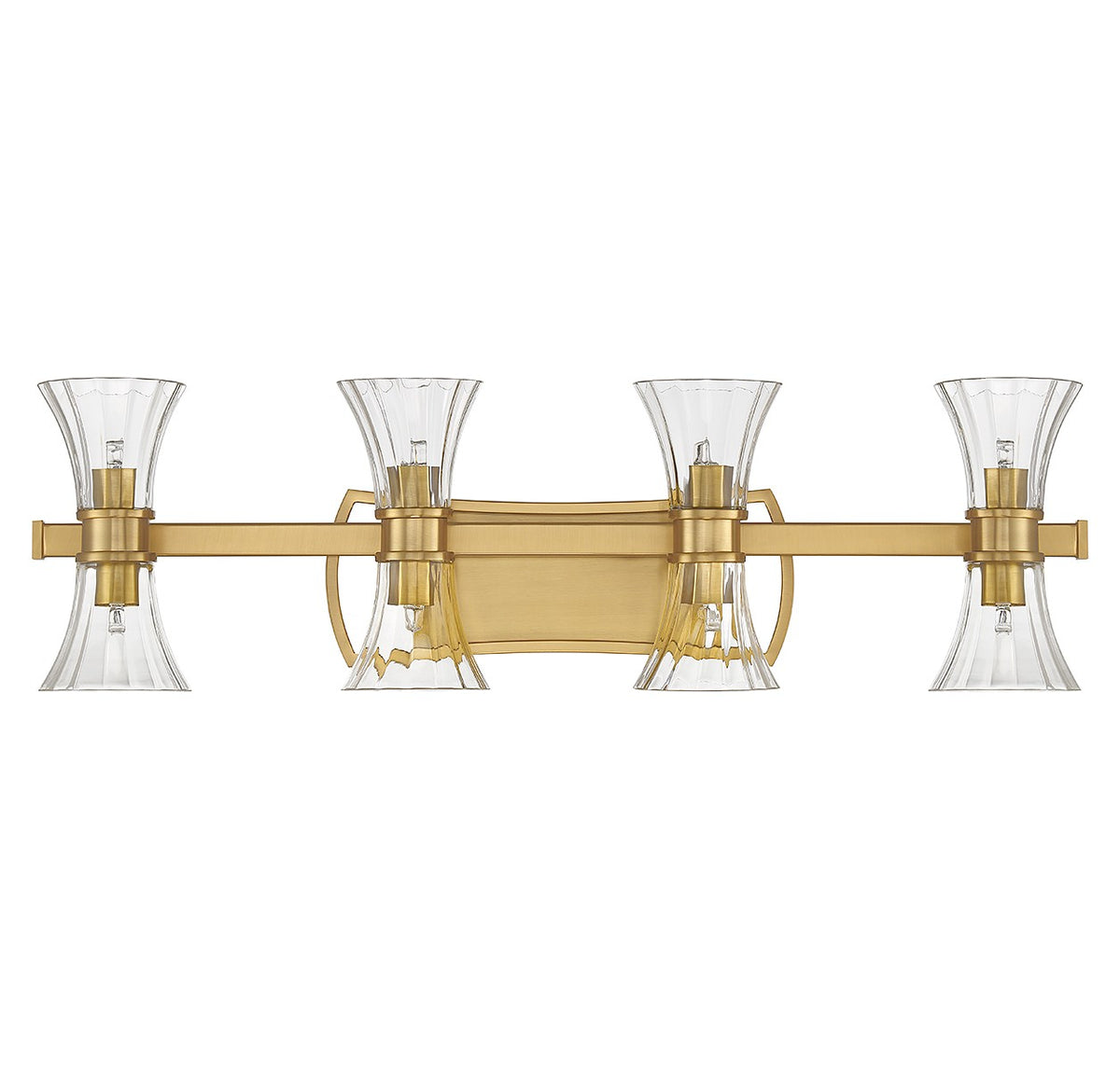 Bennington LED Bathroom Vanity in Warm Brass