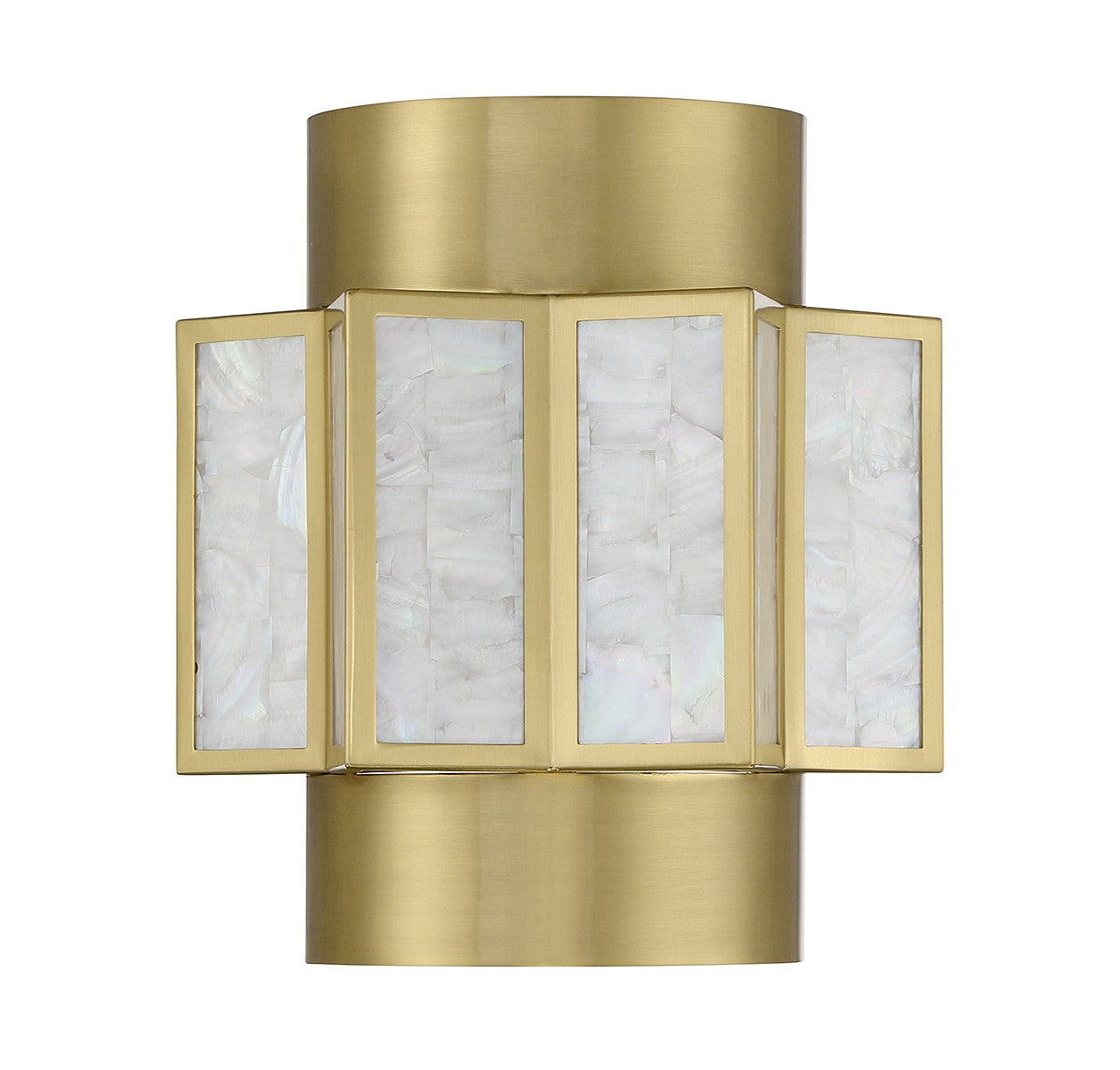 Applique murale Gideon Two Light en laiton chaud