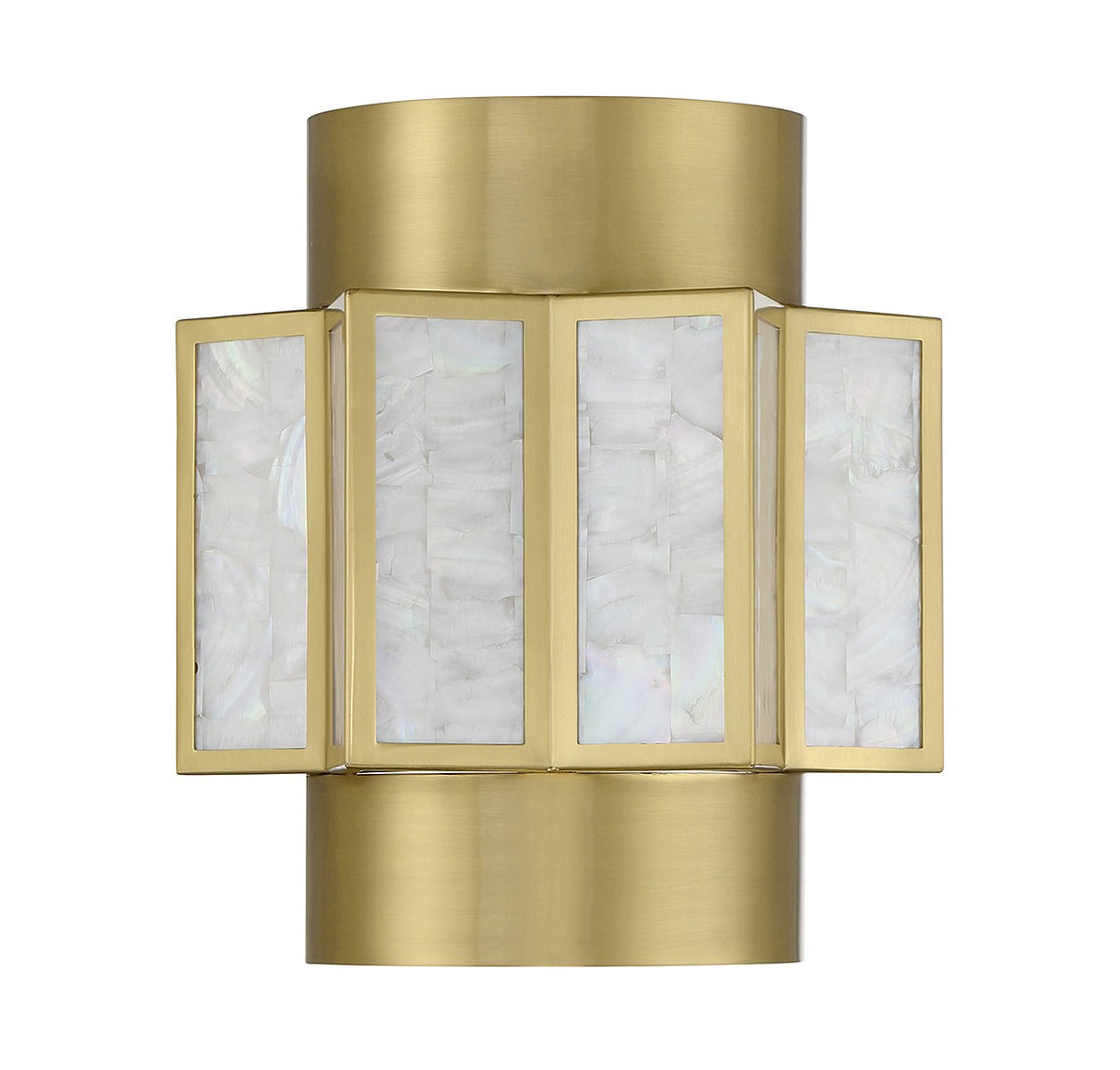 Gideon Two Light Wall Sconce in Warm Brass