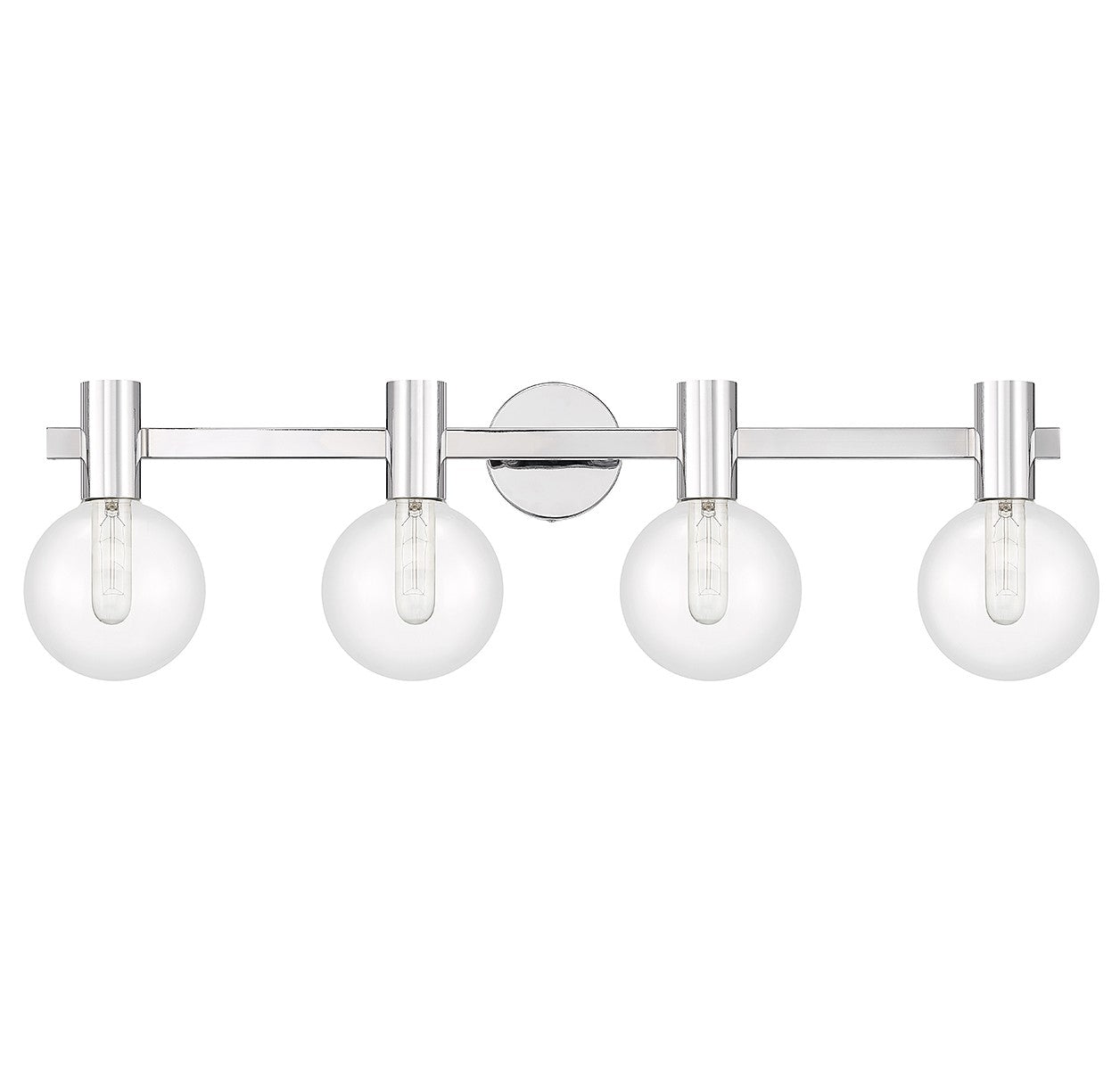 Applique de salle de bain à quatre lumières Wright