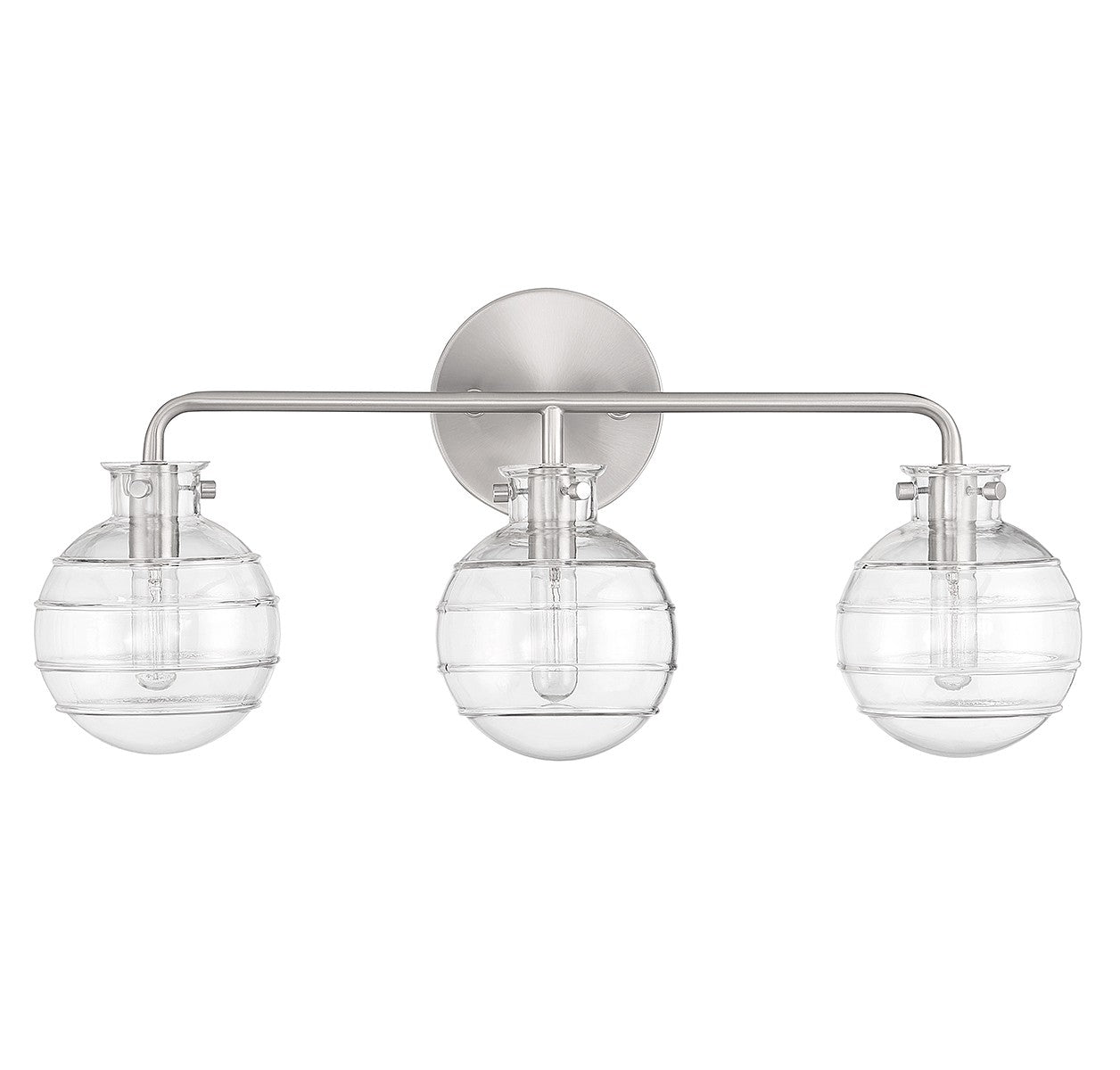Mason Three Light Bathroom Vanity in Satin Nickel