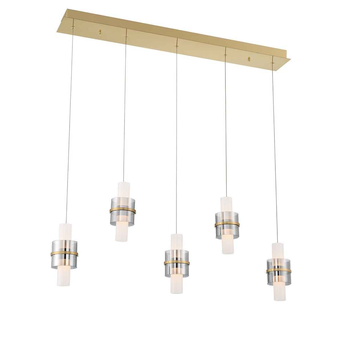 Rola LED Linear Chandelier in Gold