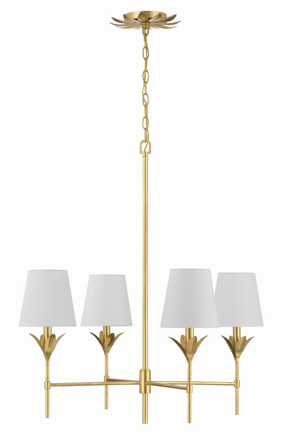 Broche Four Light Chandelier