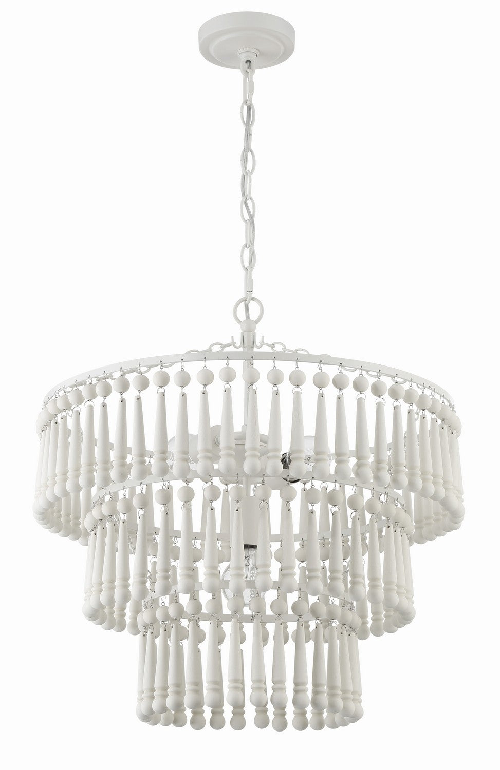 Tiana Three Light Pendant in Matte White