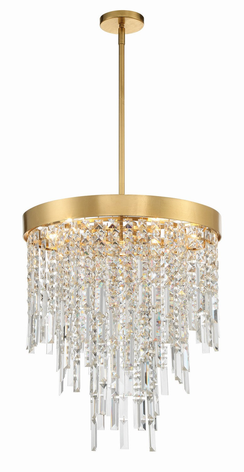 Winfield Five Light Chandelier in Antique Gold