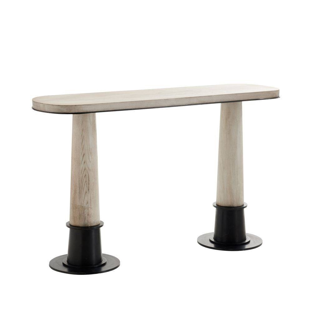 Kamile Console in Smoke Oak