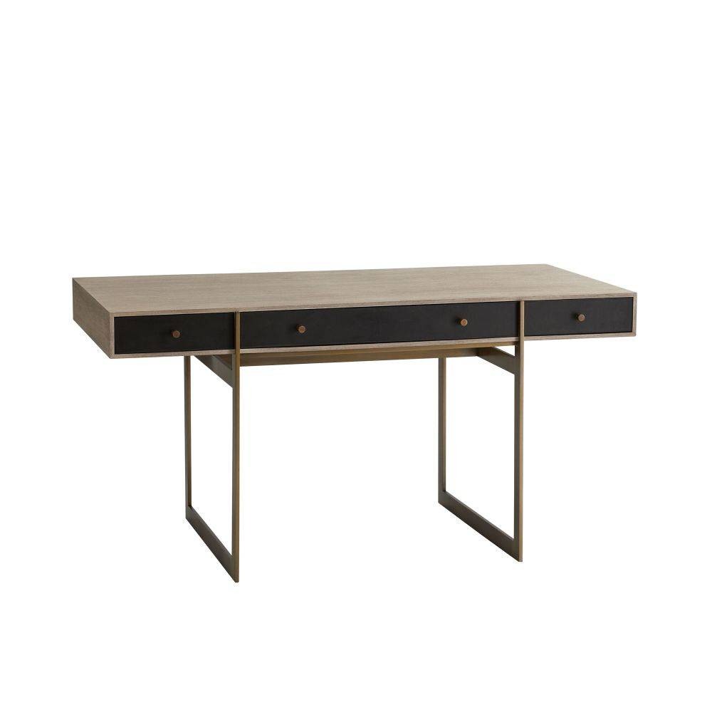 Ollie Desk in Antique Brass
