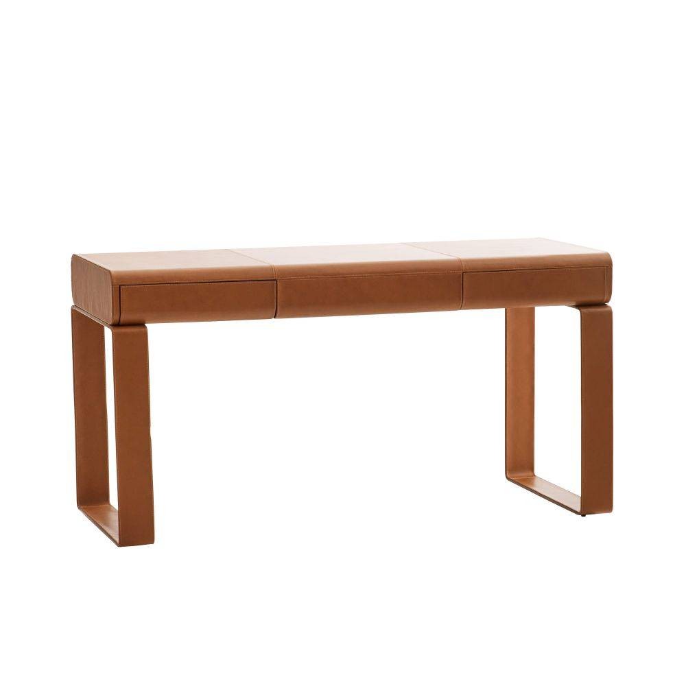 Meyer Desk in Russet Leather