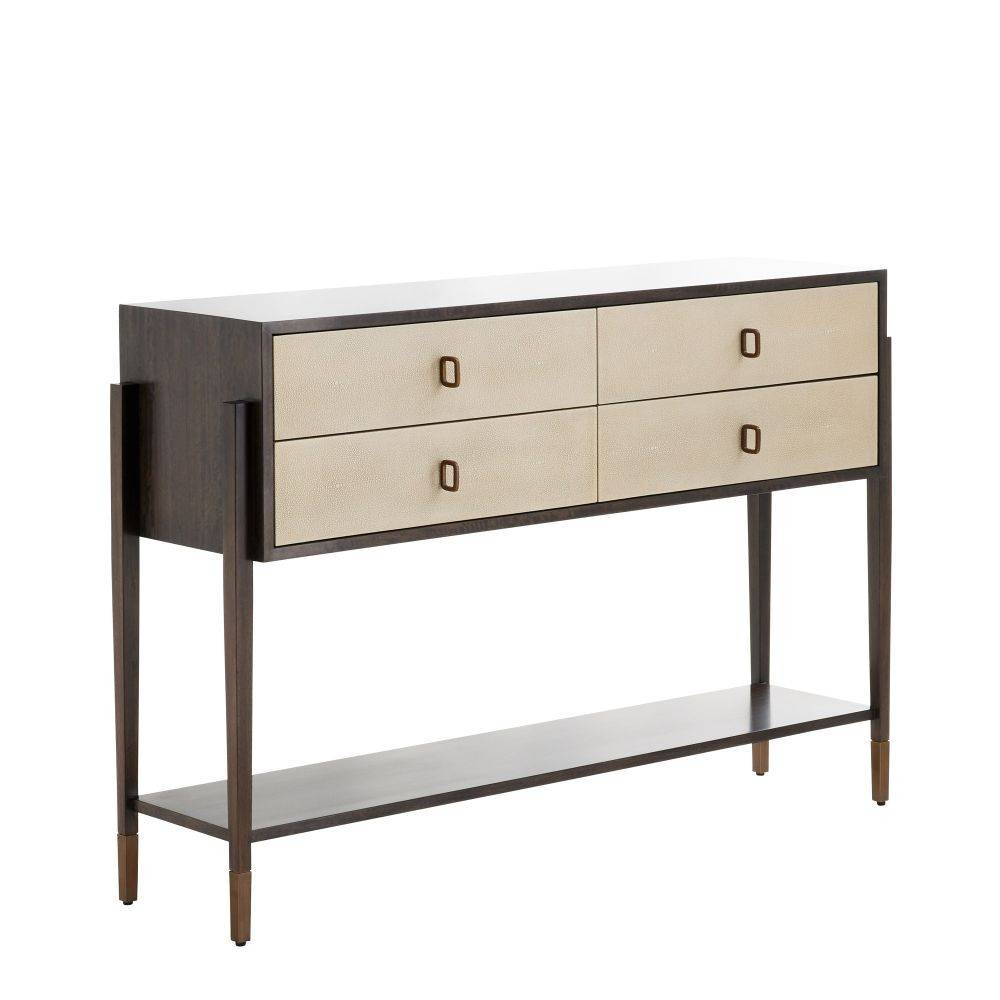 Nora Console in Brindle Eucalyptus Veneer