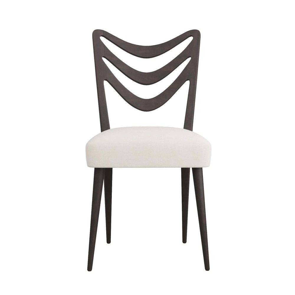 Sutton Dining Chair in Ebony Mahogany/Muslin