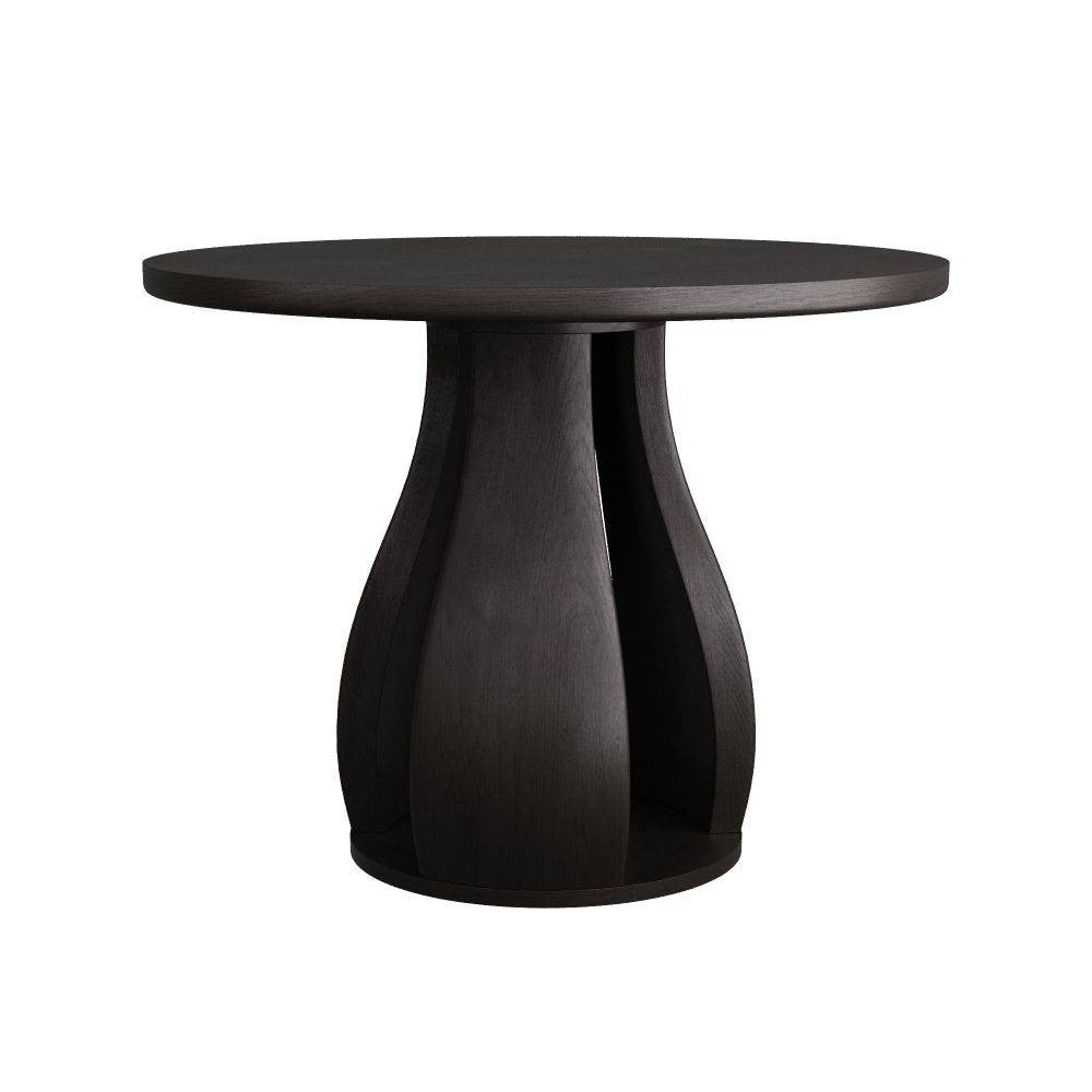 Table d'entrée Samara en bois d'acajou ébène