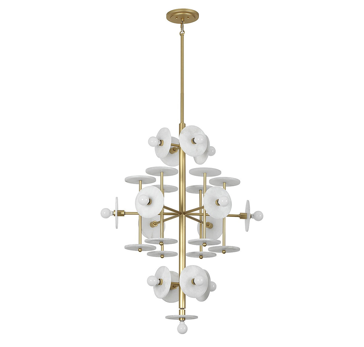 Amani 15 Light Chandelier in Royal Gold