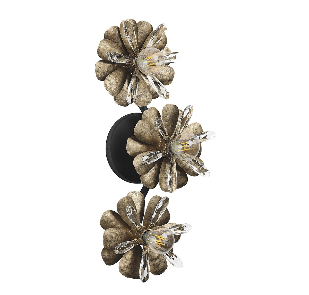 Giselle Three Light Wall Sconce in Delphine