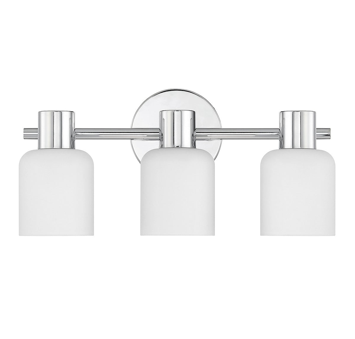 Strand Three Light Bathroom Vanity in Chrome