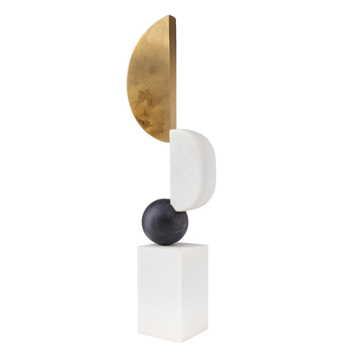 Sculpture de sol Hiroshi en ivoire