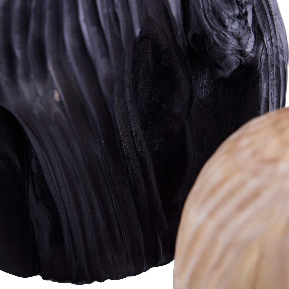 Uberto Sculpture, Set of 2 in Ebony
