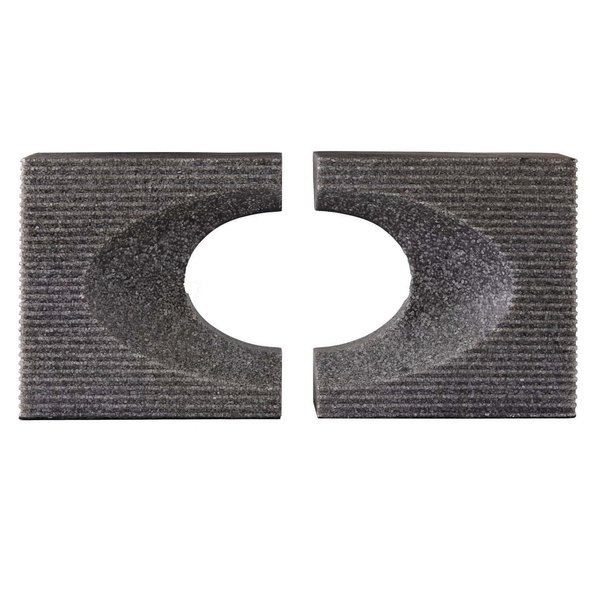 Wolcott Bookends, Set of 2 in Graphite