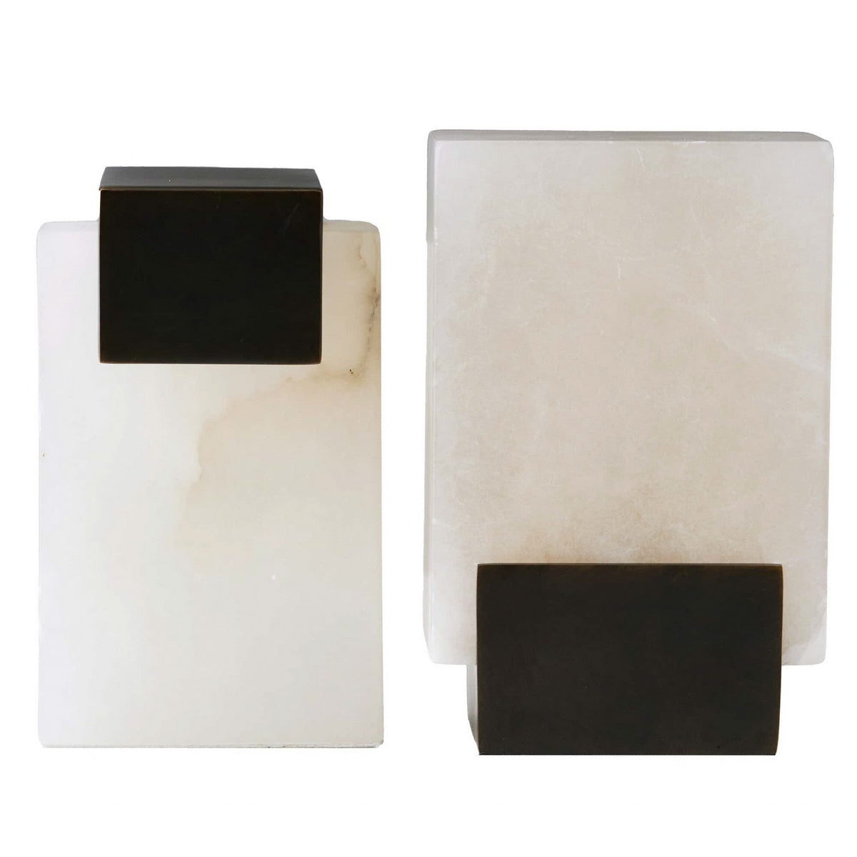 Tolliver Bookends, Set of 2 in White