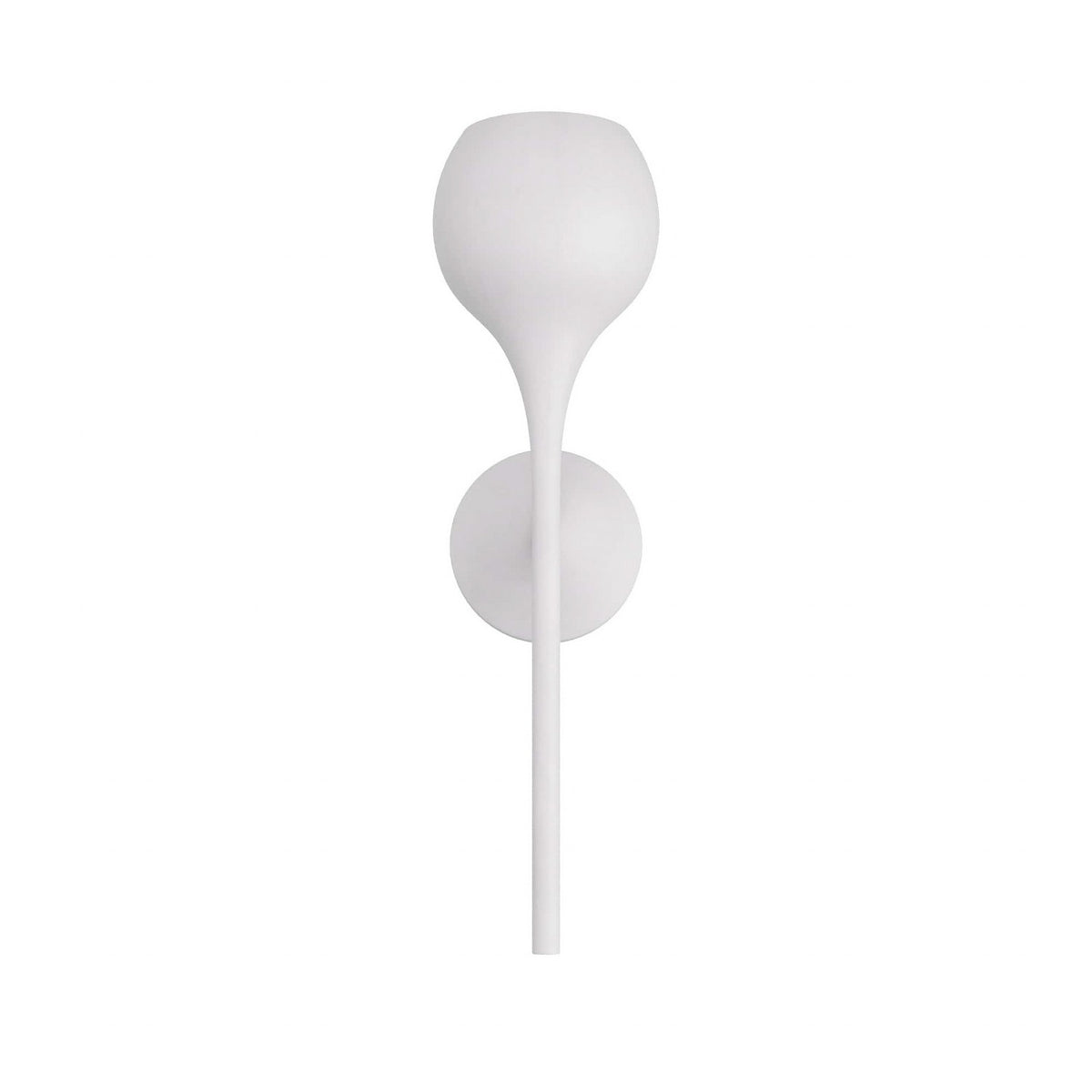 Thorpe One Light Wall Sconce in White Gesso