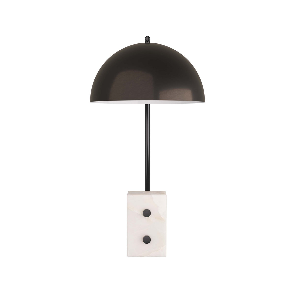 Lampe de table Weslan One Light en bronze anglais