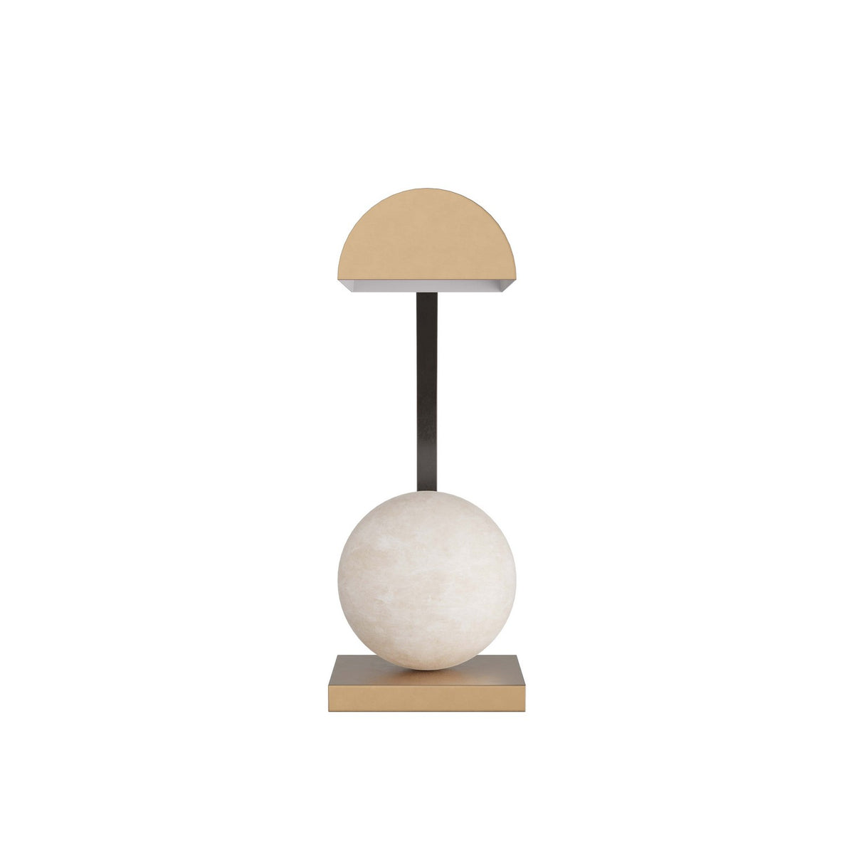 Lampe de table Venice One Light en laiton antique