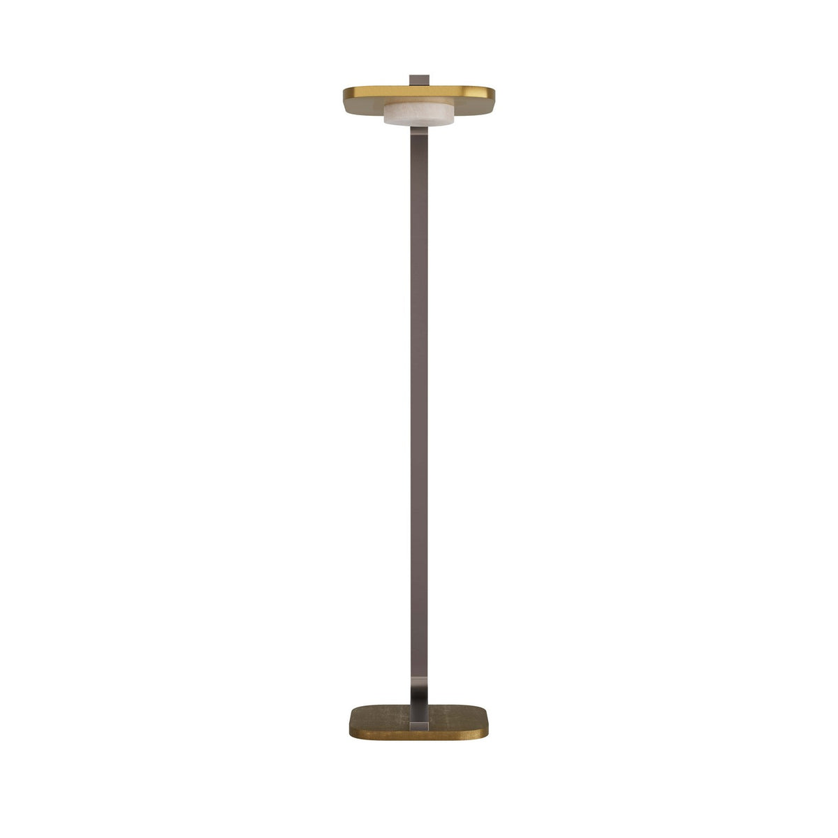 Lampadaire LED Trebeck en laiton antique