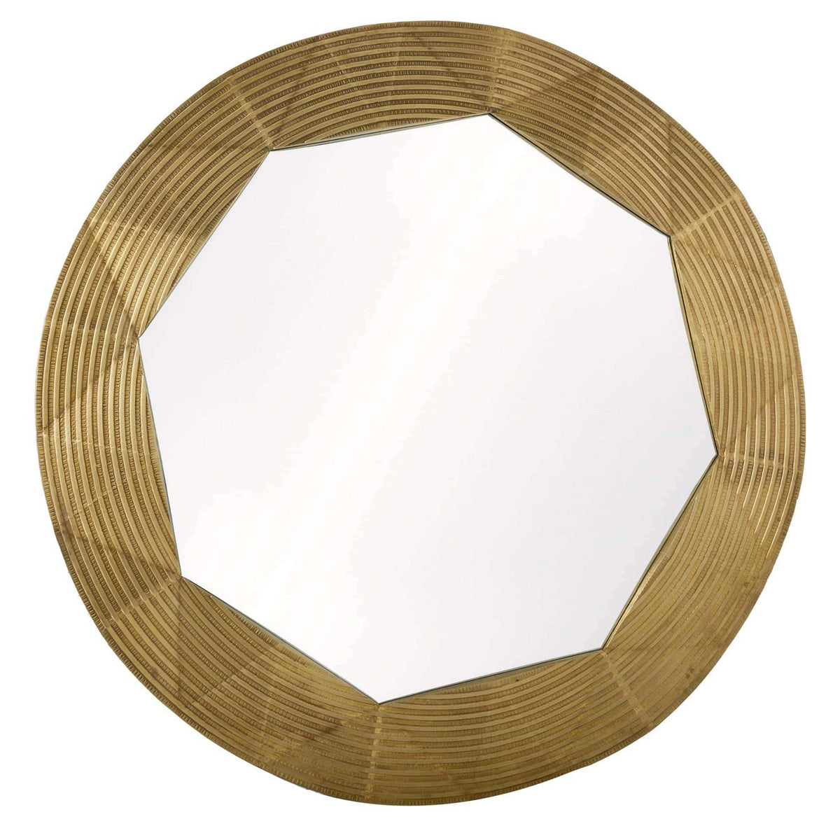Wilma Mirror in Antique Brass