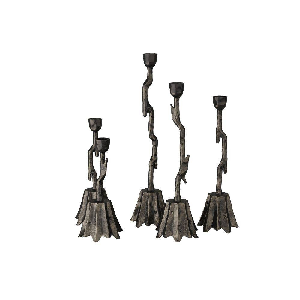 Brandt Candlesticks, Set of 5 in Bronze