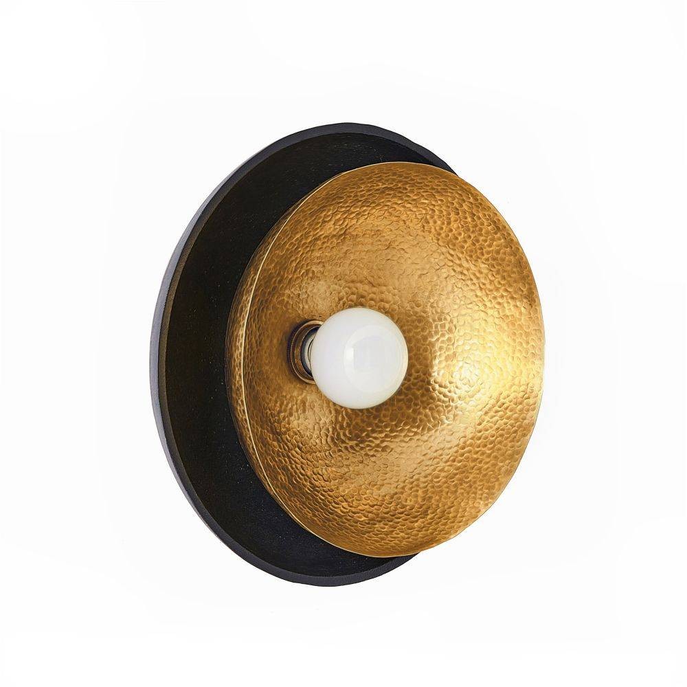 Amani Flush Mount in Blackened Iron