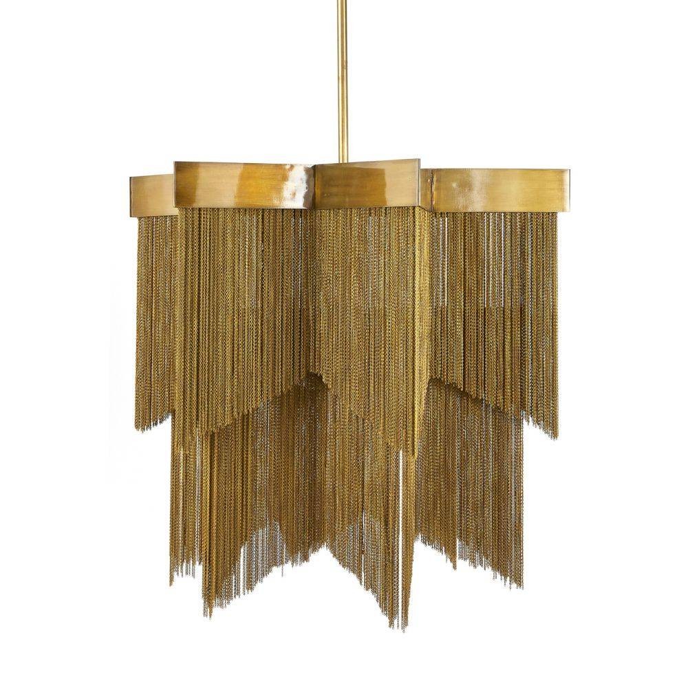 Bridget Chandelier in Vintage Brass