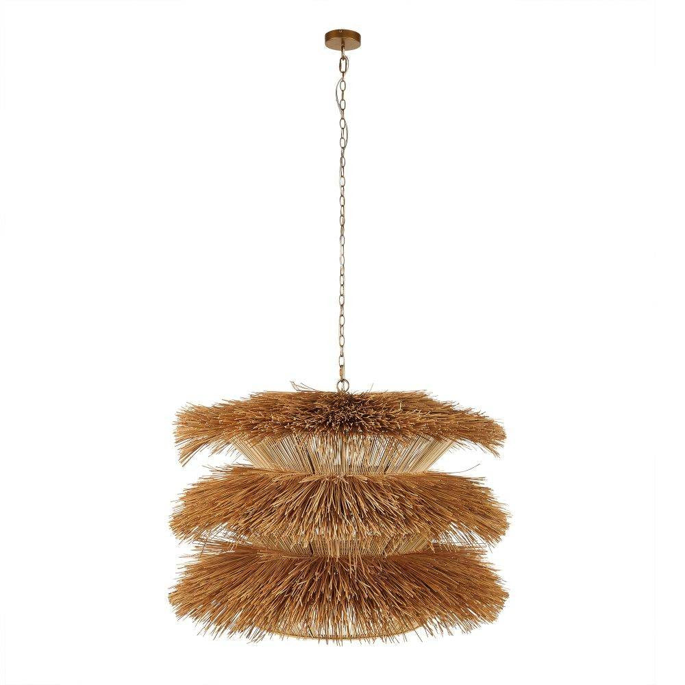 Ansari Pendant in Natural Rattan
