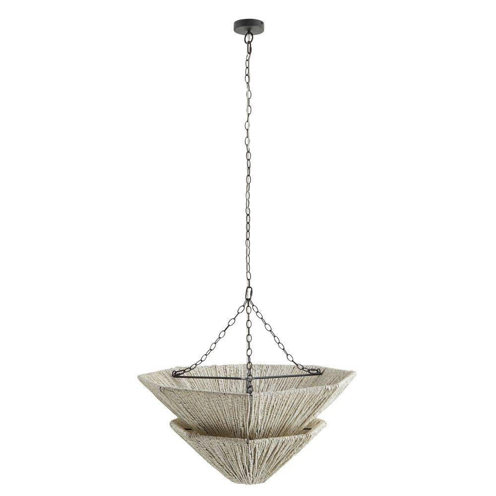 Anya Chandelier in Light Gray Stained