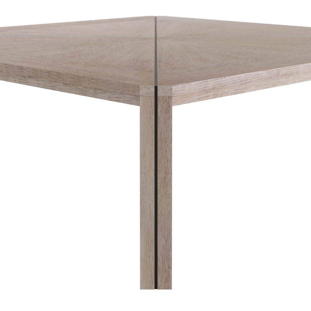 Vancouver Cocktail Table in Smoke Oak/Antique Iron