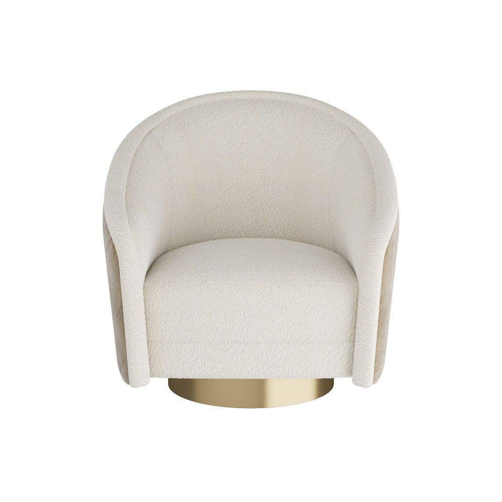 Aljona Chair in Cream Sherpa
