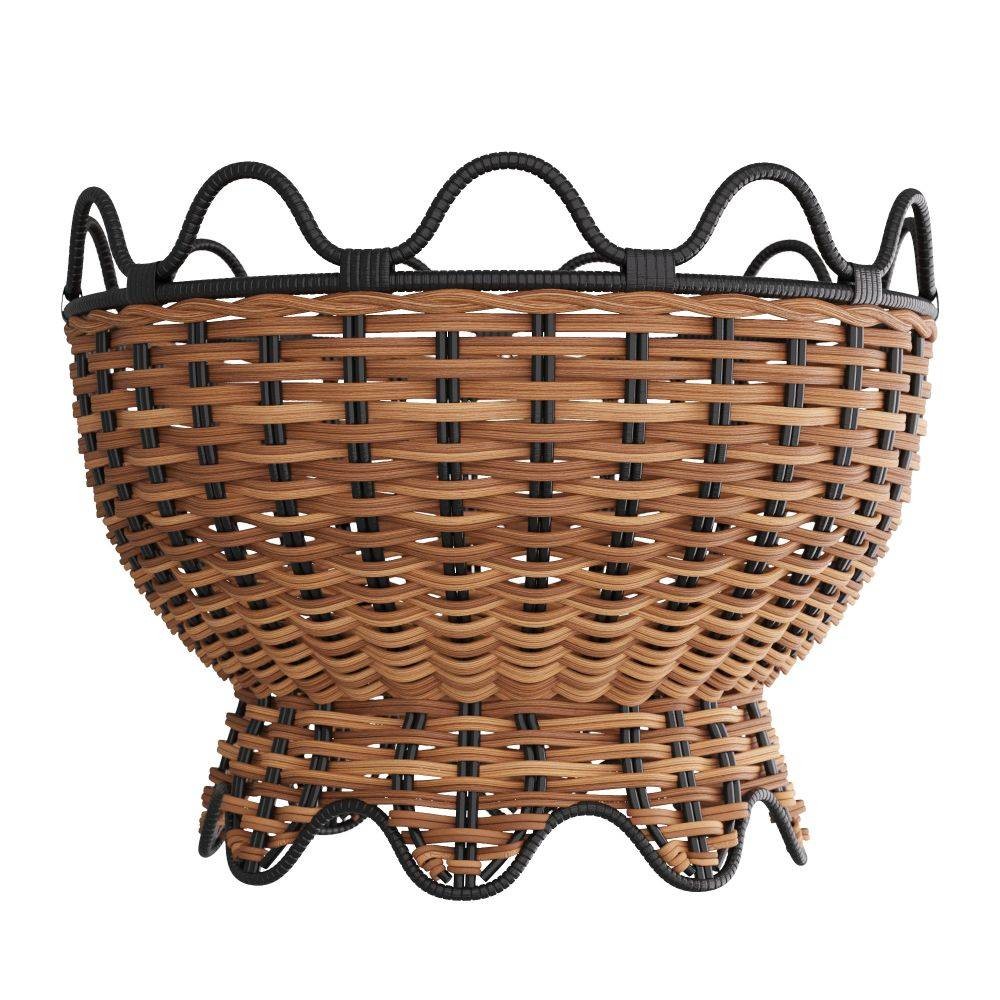 Mar Centerpiece in Natural & Black, Rattan