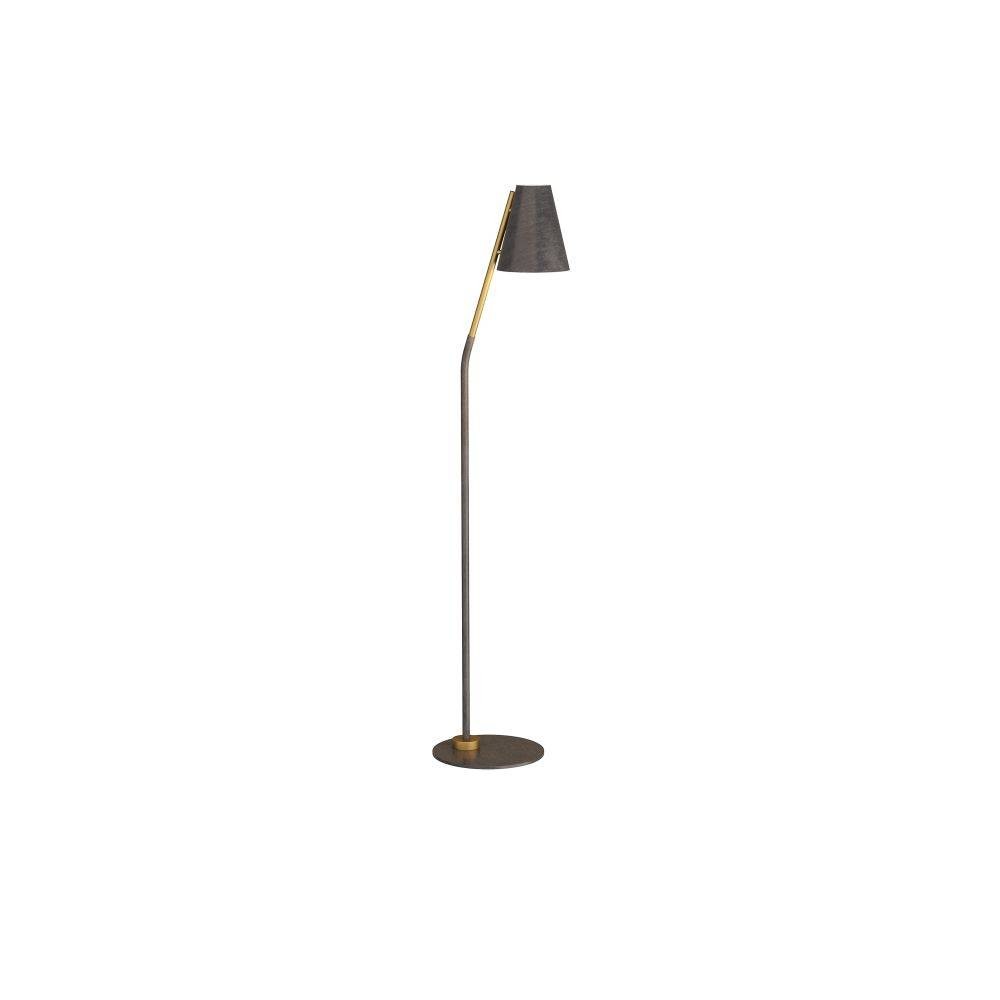 Lampadaire Zealand en bronze anglais et acier