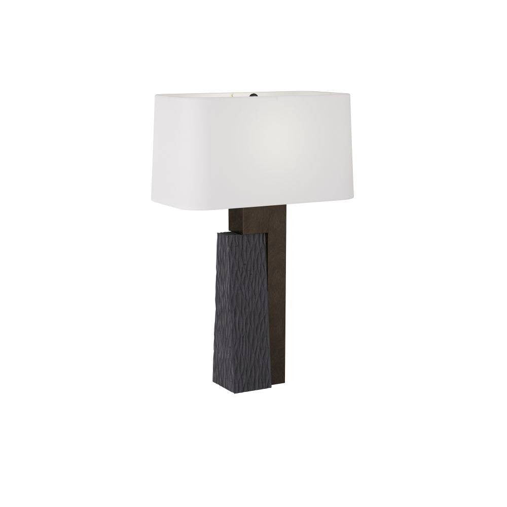 Lampe de table Briarwood couleur anthracite et pierre de riz