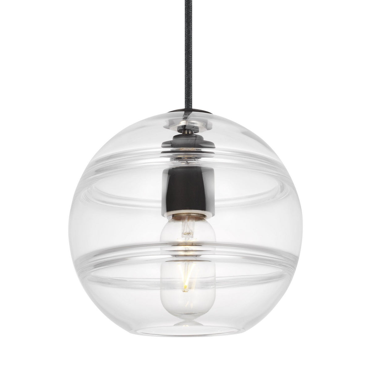 Sedona One Light Pendant in Nightshade Black